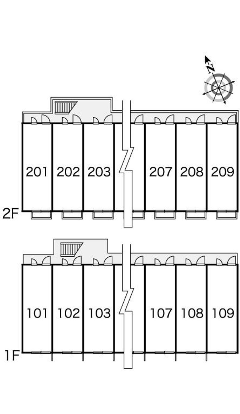 レオパレスシフーディア 間取り配置図