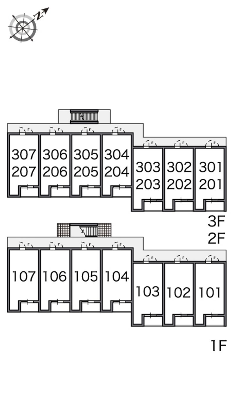 レオネクスト北鴻巣 間取配置図