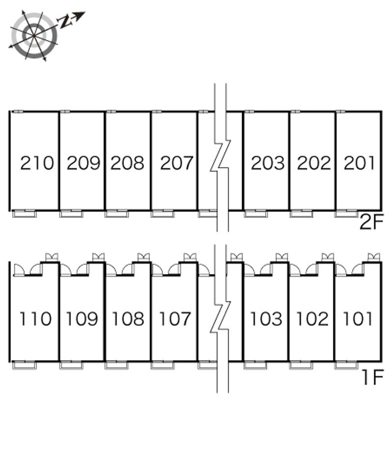レオパレスソレイユガーデン 間取り配置図