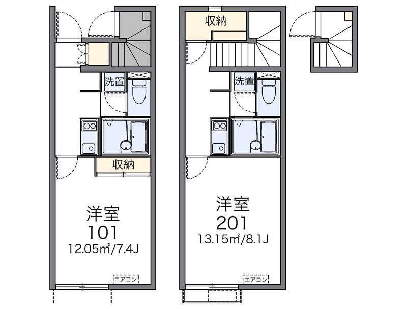 レオネクストＮＡＫＡＪＵＫＵ 間取図