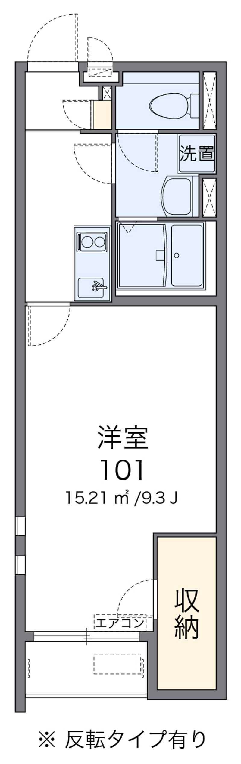 クレイノ岡山Ⅱ 間取図