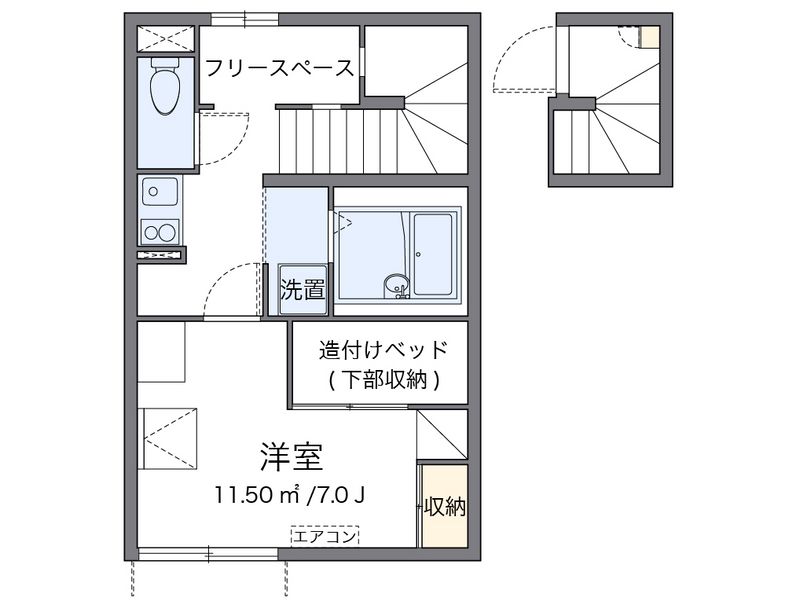 レオパレスＫＭＹ郡山 間取図