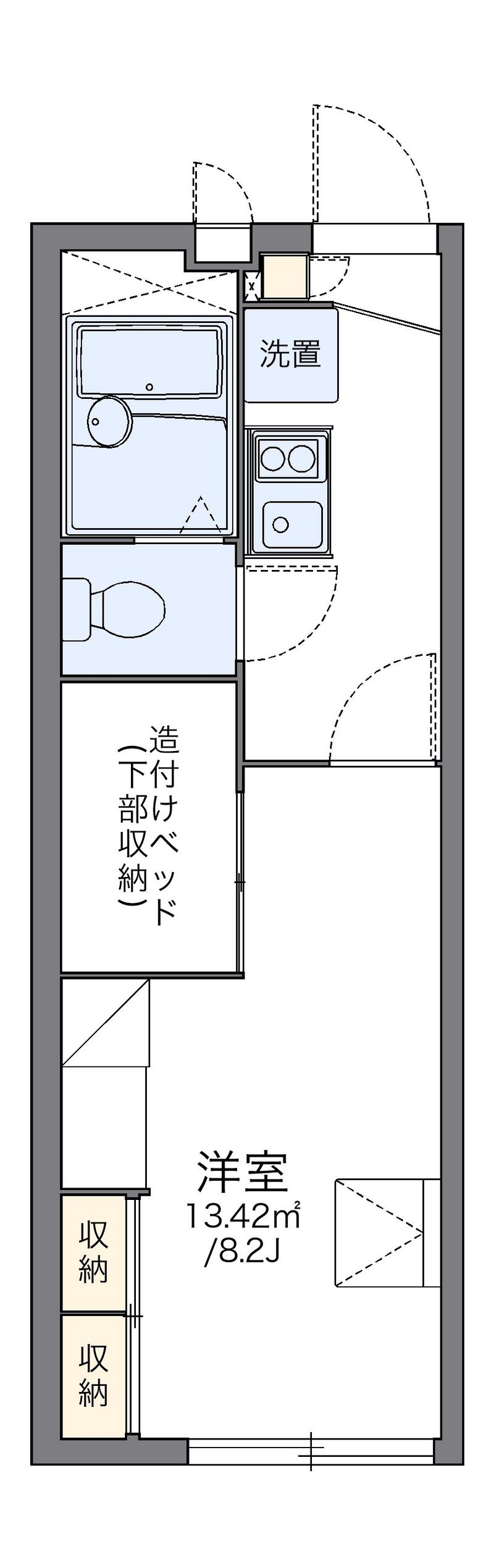 レオパレスＭＡＣＨＩＹＡ 間取図