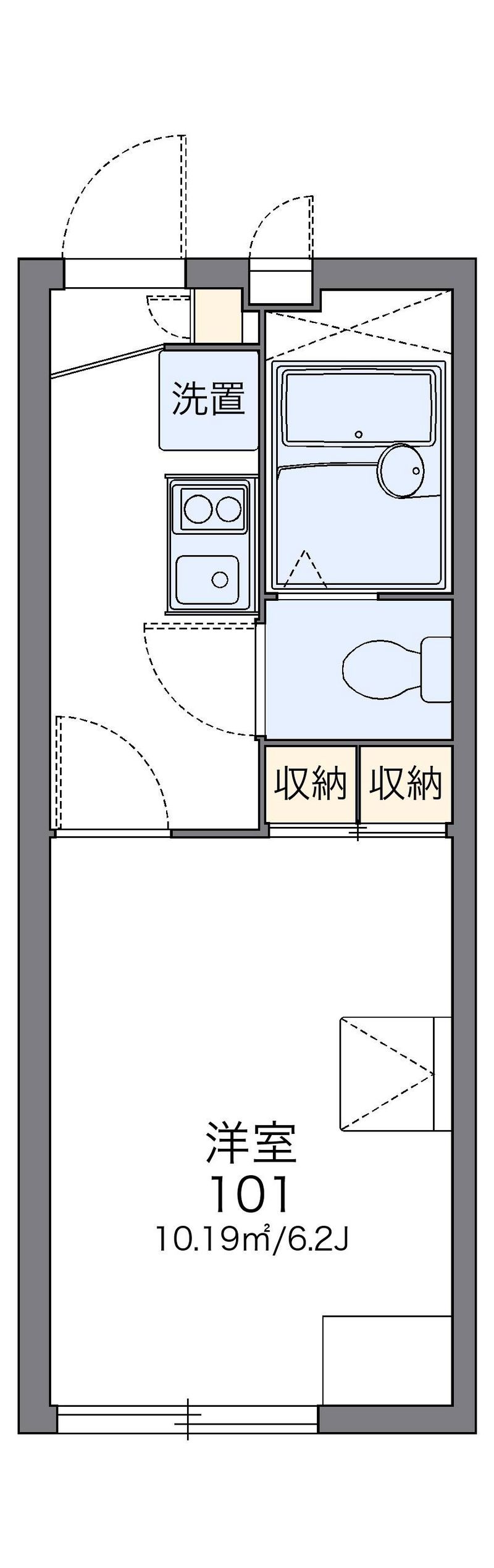 レオパレス三国 間取図