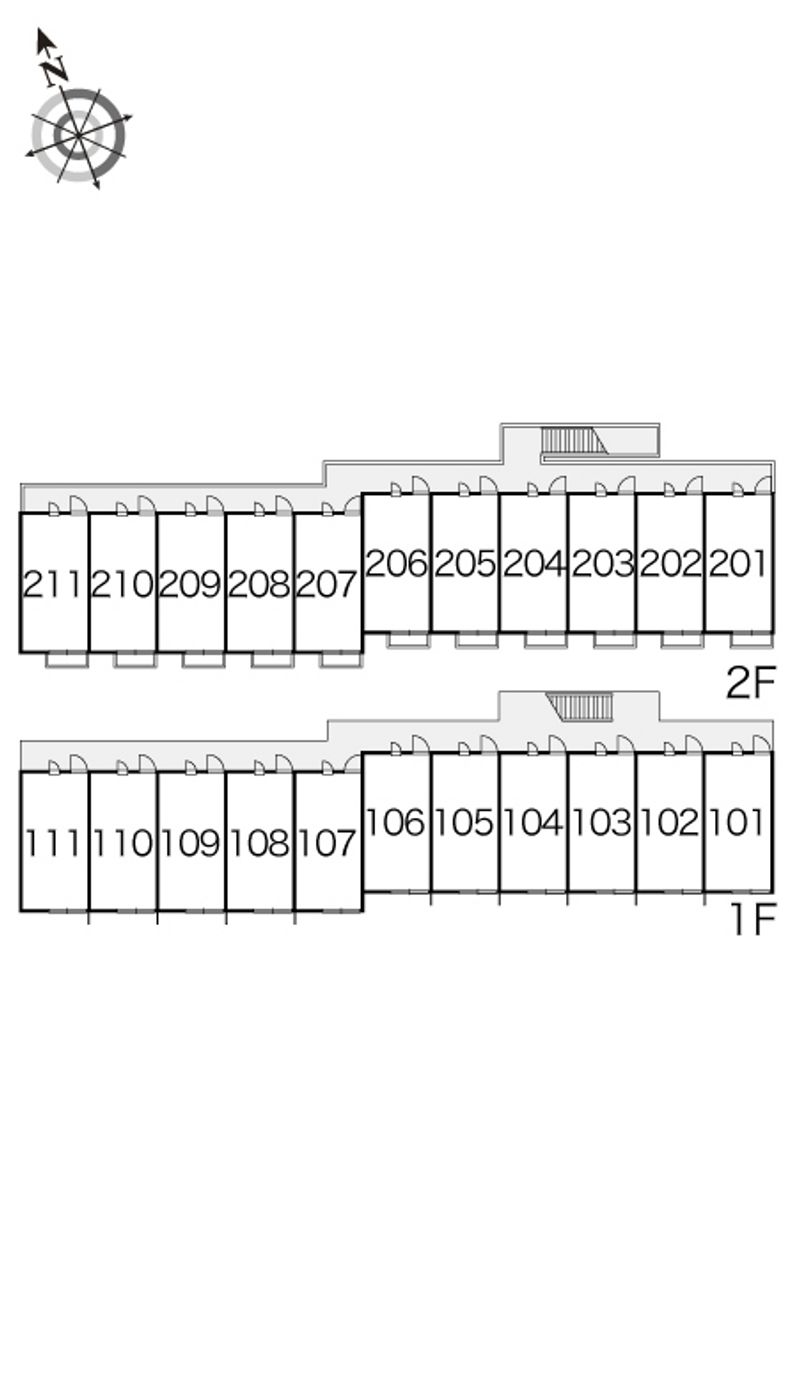 レオパレスＦＵＭＡ 間取配置図