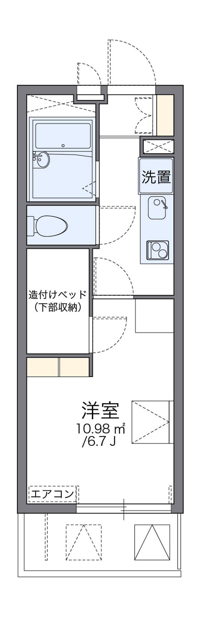 レオパレス駅前コート 間取図