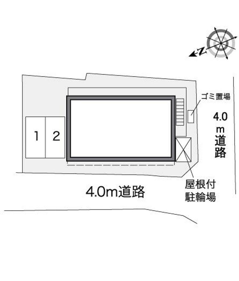 レオパレス瓢箪山 配置図