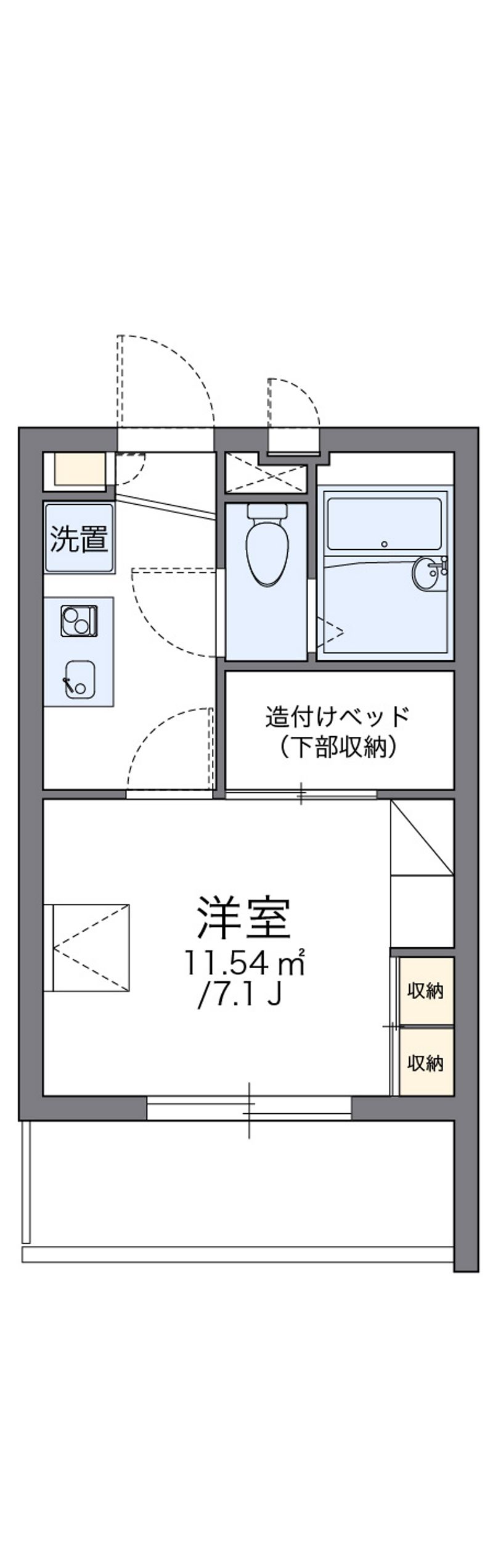 レオパレスシェソワ　城南 間取図