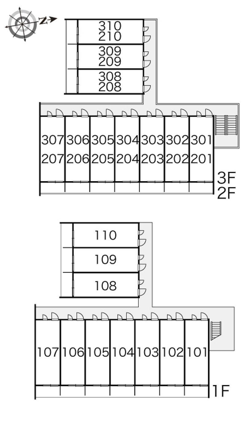 レオパレスＣａｓａ　Ｂｅａｔｏ 間取配置図