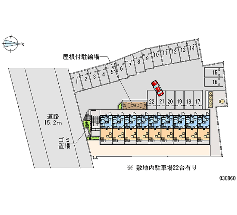 レオパレスクエスト　Ｋ 月極駐車場