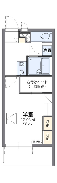 レオパレス雅風 間取り図