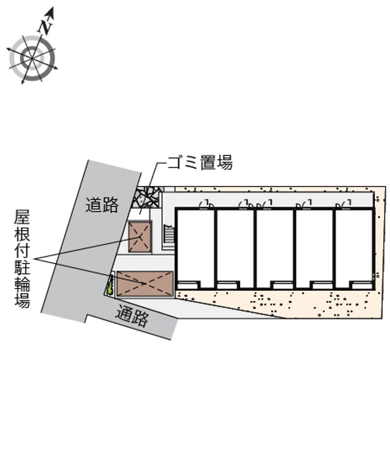 クレイノピノワール三津屋北 配置図