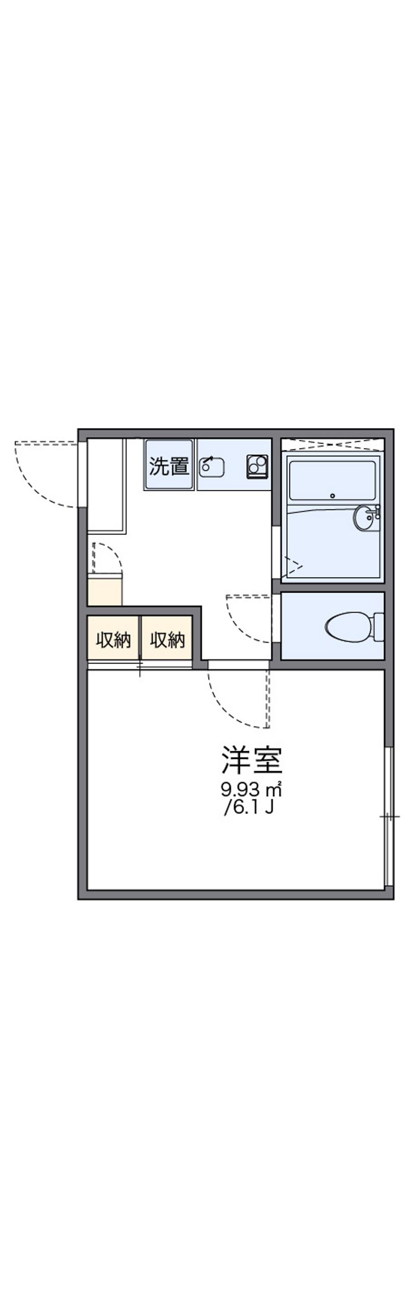 レオパレスパルファン 間取図