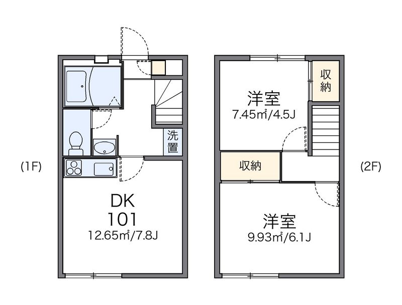 レオパレス大的 間取図
