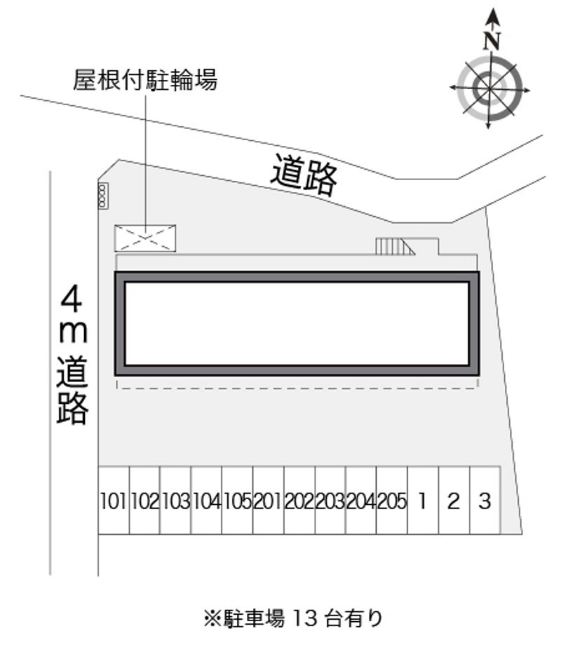 レオパレス高岡 配置図