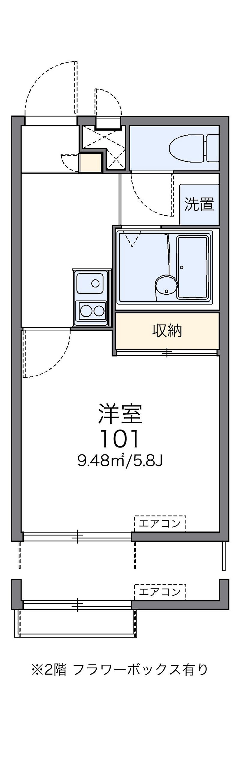 レオパレス六甲ＥＡＳＴ 間取図