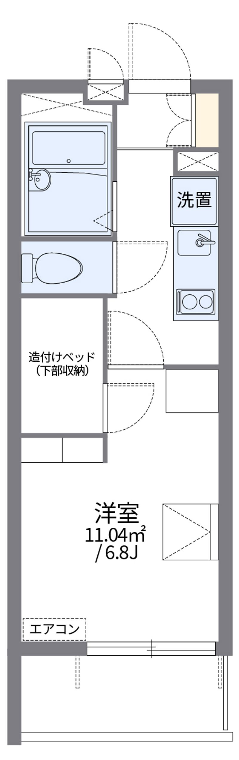 レオパレス新潟中央 間取図
