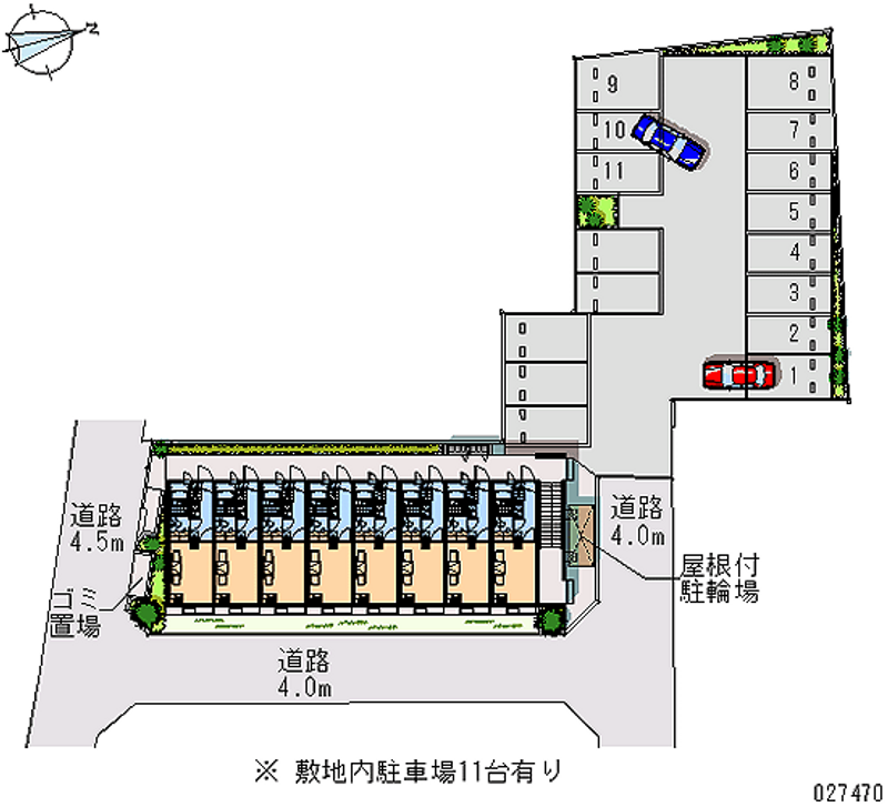 27470 Monthly parking lot