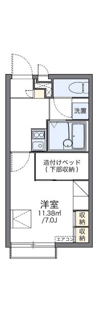 レオパレスルルド 間取り図