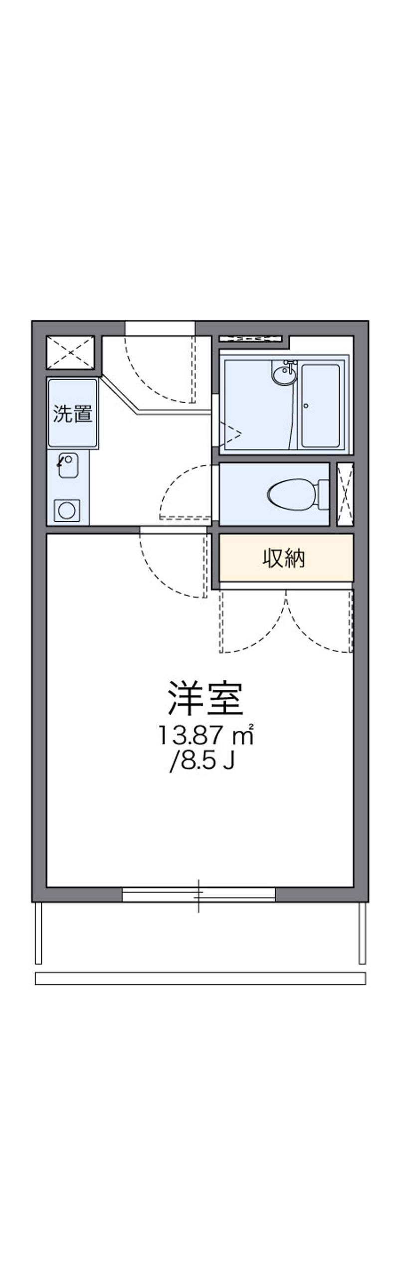 レオパレス中井町２ 間取図