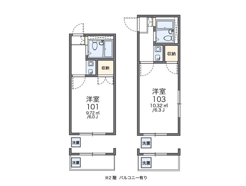 レオパレス春日部第５ 間取図