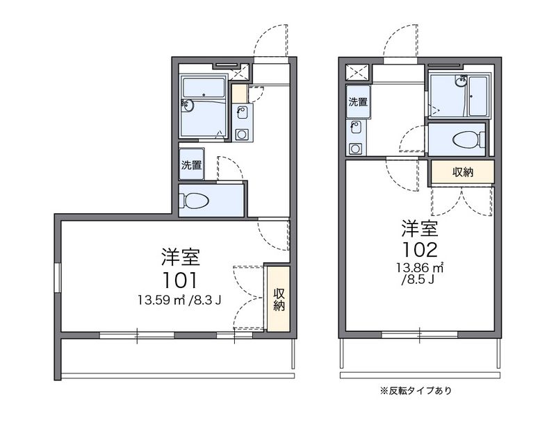 レオパレスアルモニー 間取図