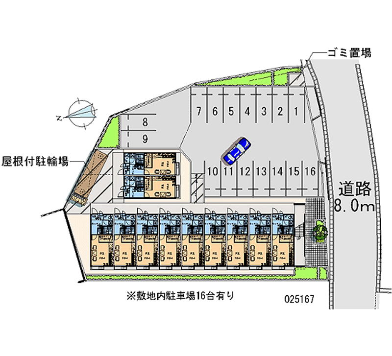 25167 Monthly parking lot