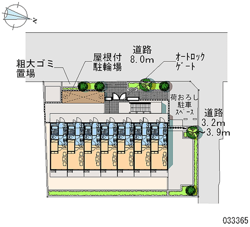 レオパレス小関 区画図