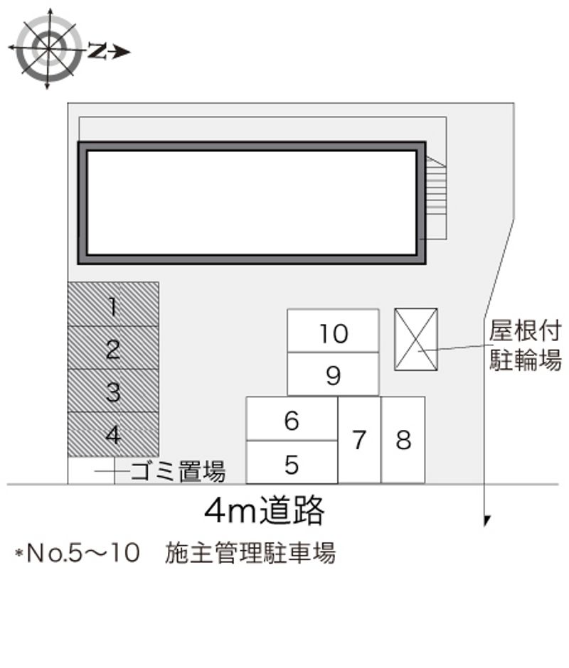 レオパレスＷｅ 配置図