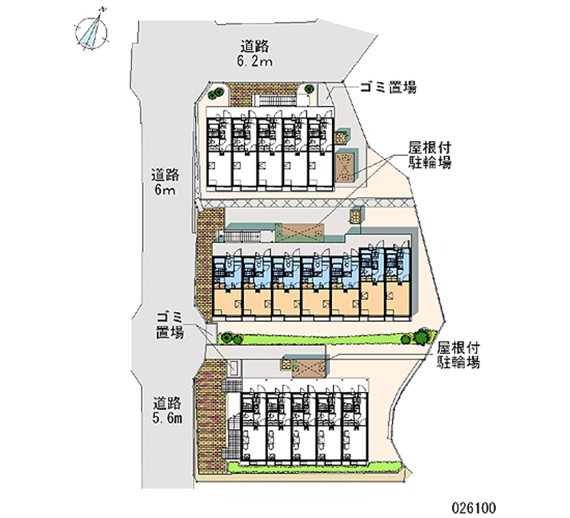 レオパレスＡＳＥＢＡⅡ 区画図