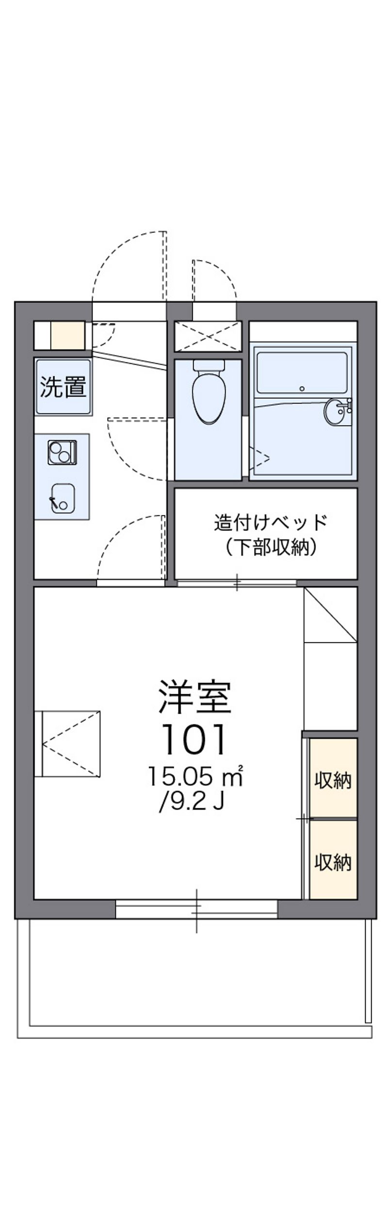 レオパレス松島中前 間取図
