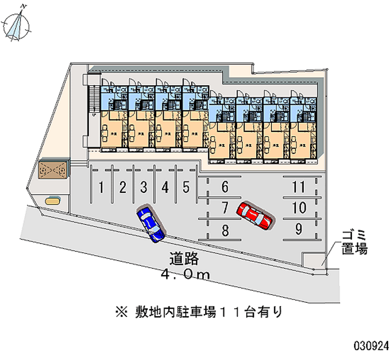 レオパレスなかや 月極駐車場