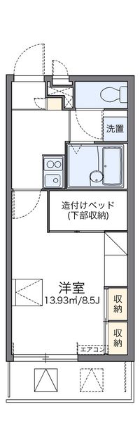 レオパレスＭ 間取り図