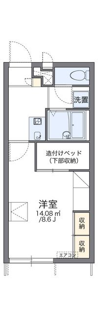 レオパレスプラサイド 間取り図