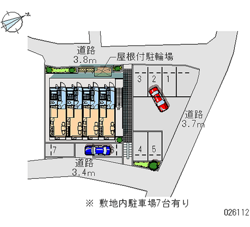 レオパレスミヤモト２１ 月極駐車場