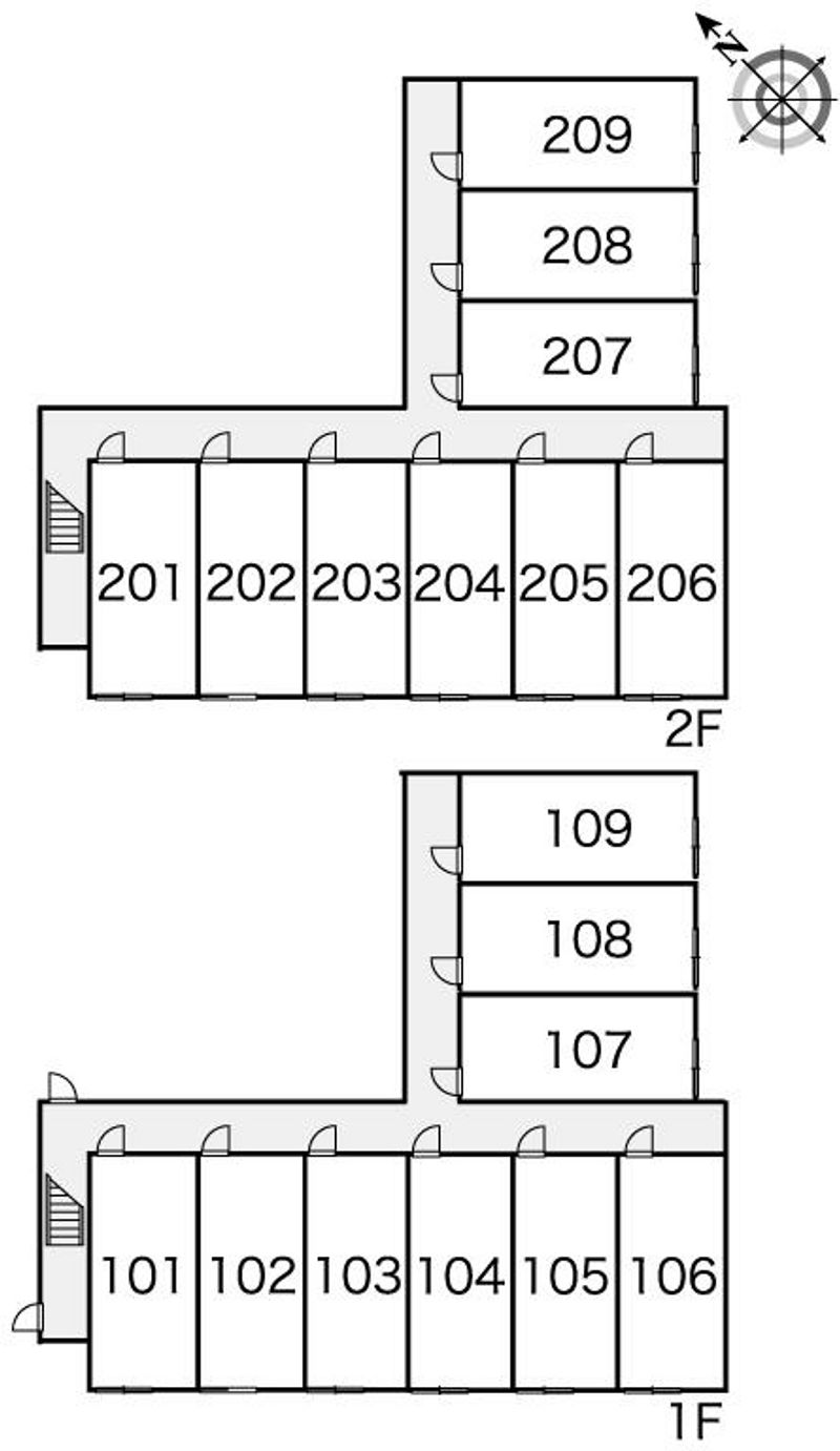 レオパレス寿 間取配置図