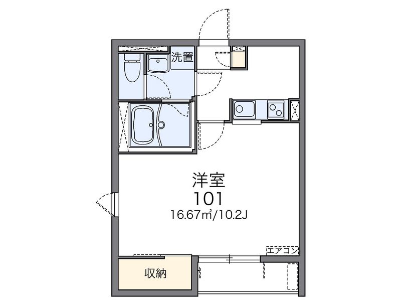 レオネクストエンメイバシ 間取図
