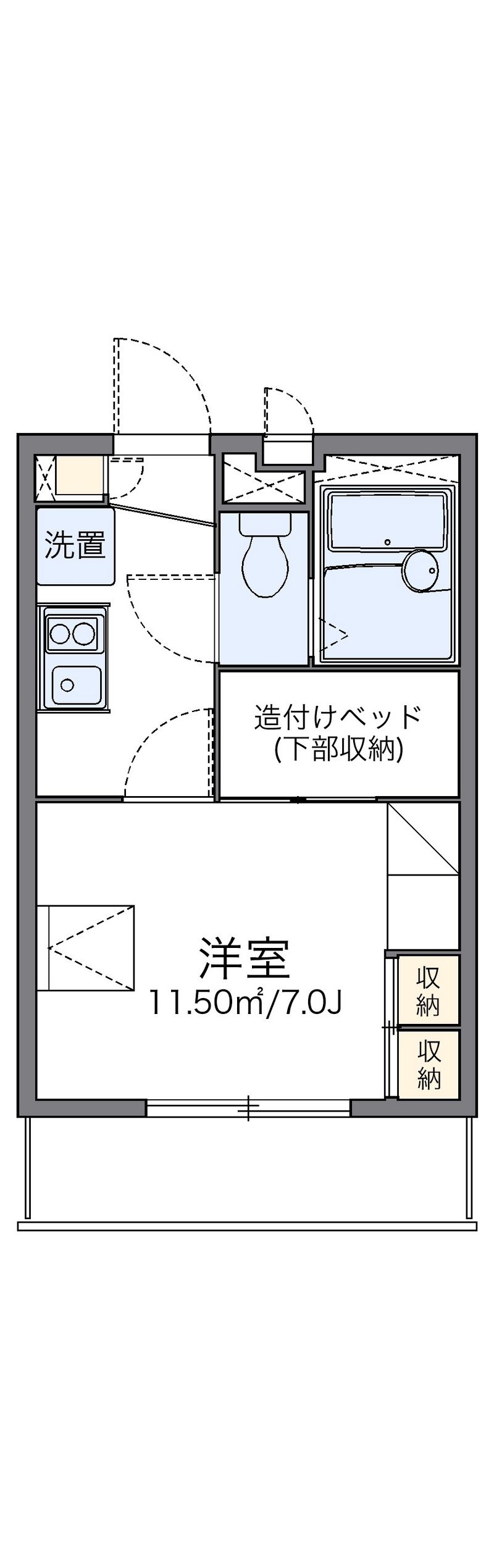 レオパレスコンフォール　鶴見 間取図