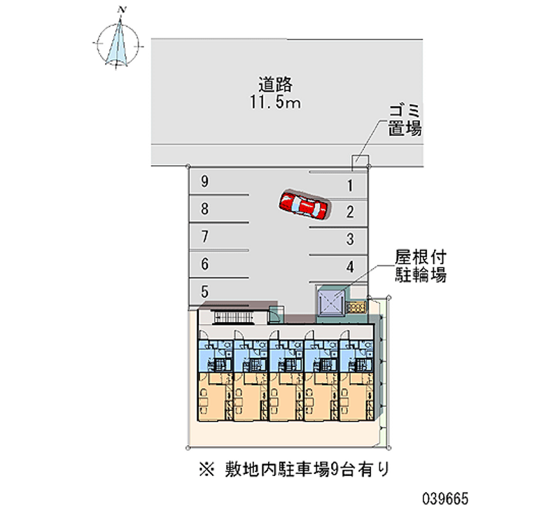 レオパレスセントポーリア 月極駐車場