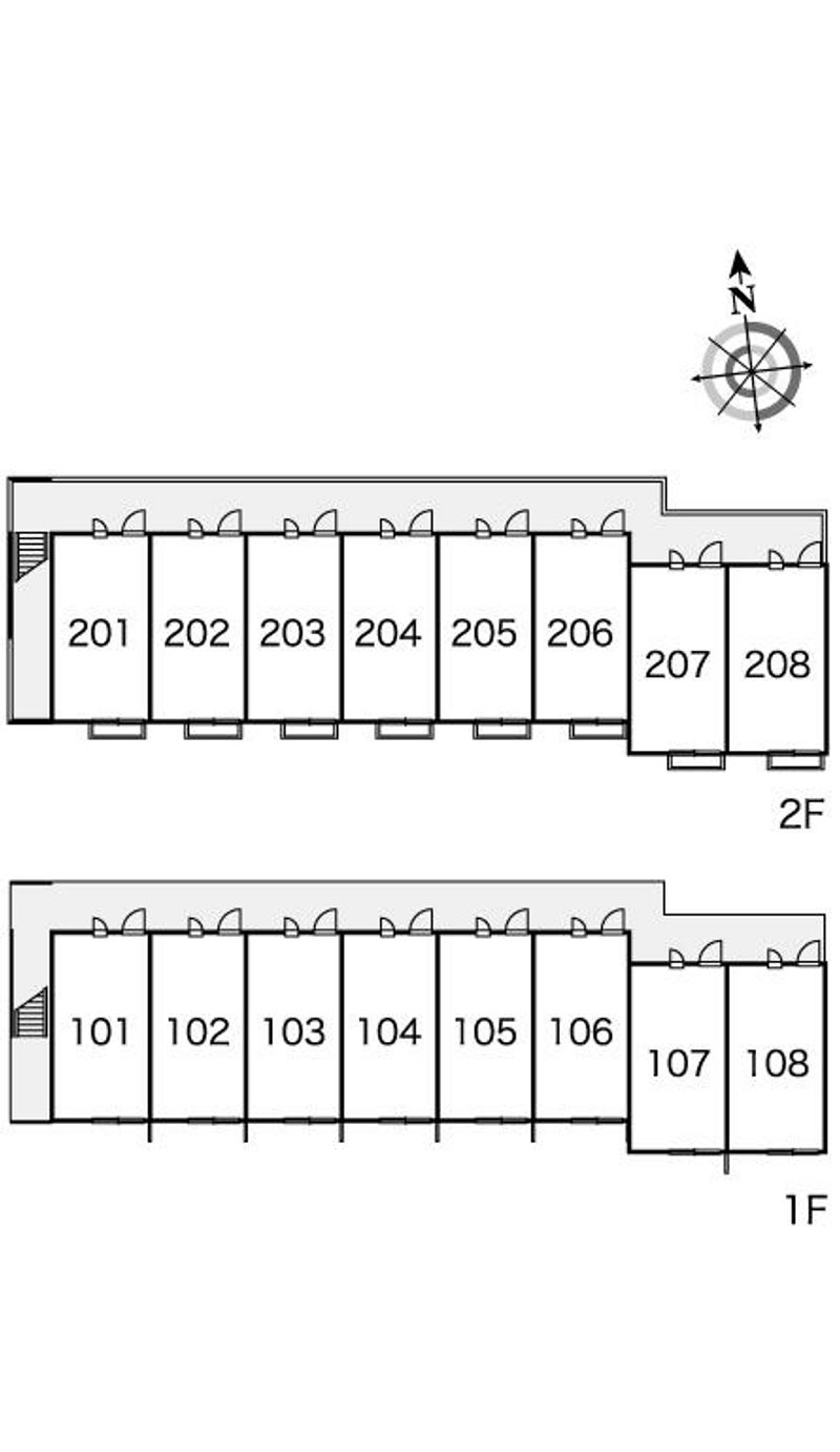 レオパレス愛 間取配置図