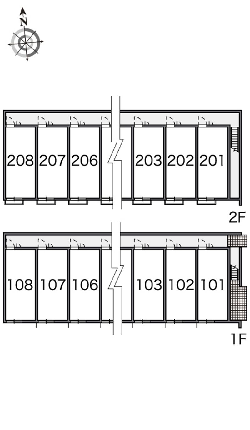 レオパレス萩 間取配置図