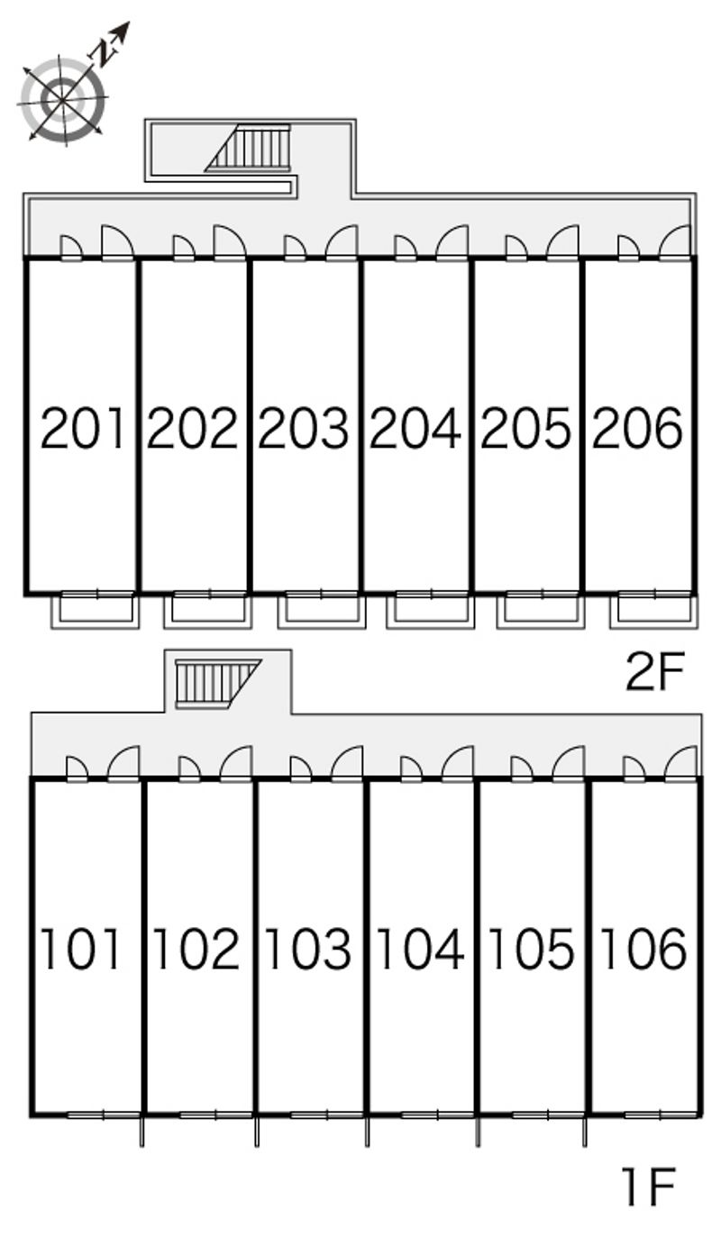 レオパレスコンフォールⅡ 間取り配置図