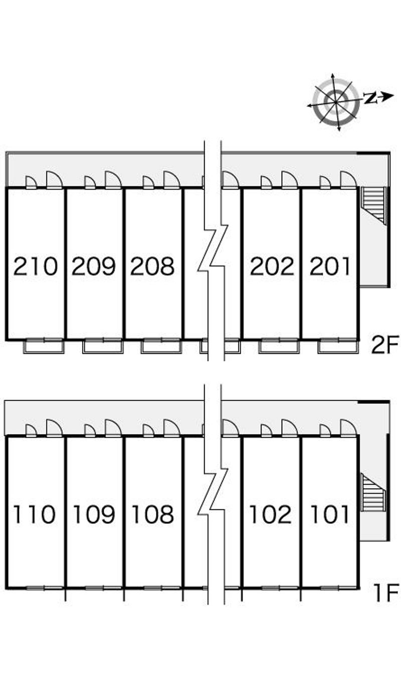 レオパレス０５Ｍ 間取り配置図