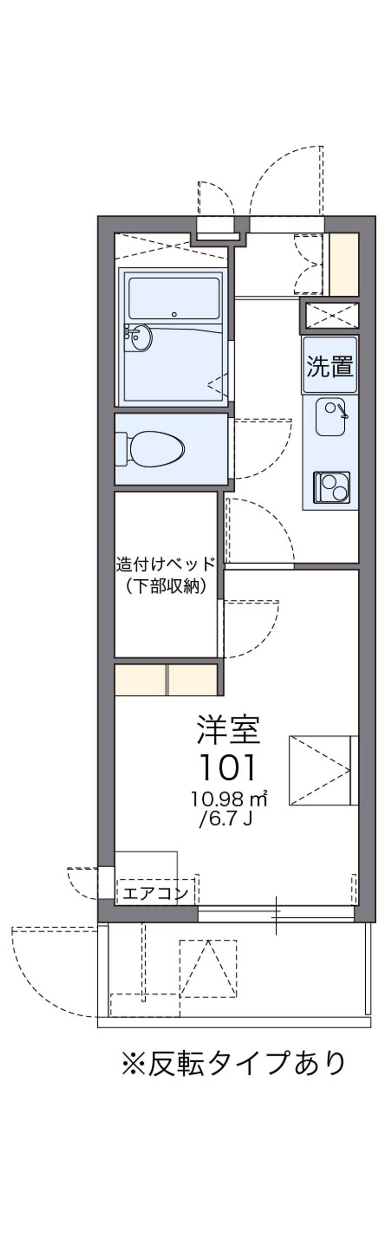 レオパレス都賀川 間取図