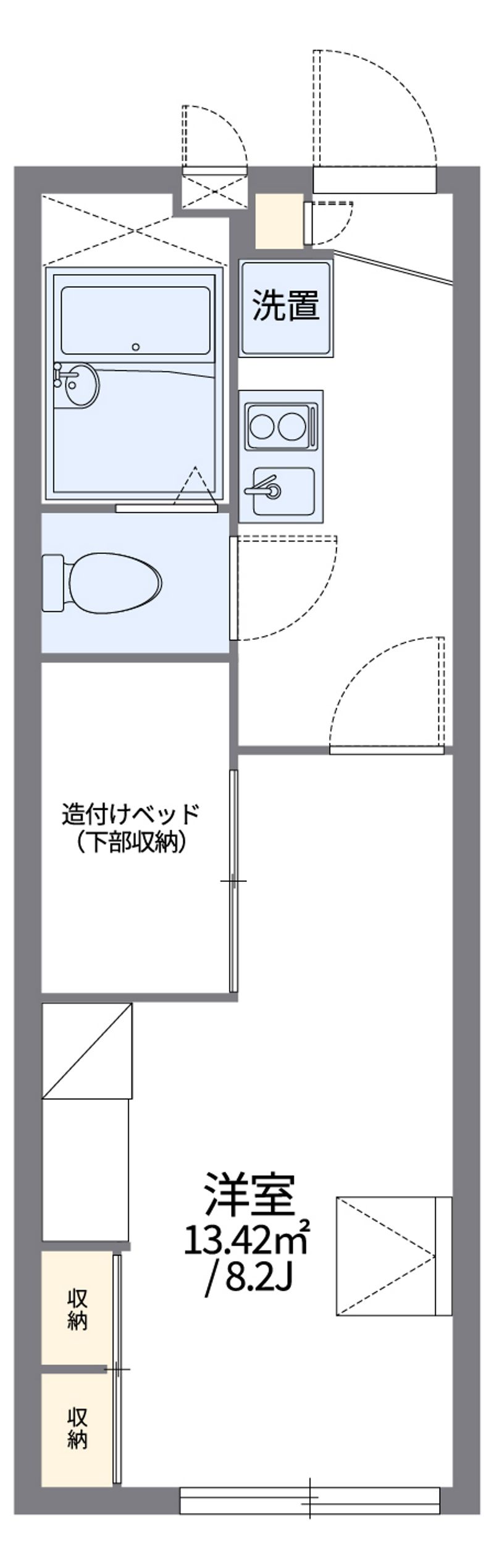 レオパレス流鏑馬 間取図