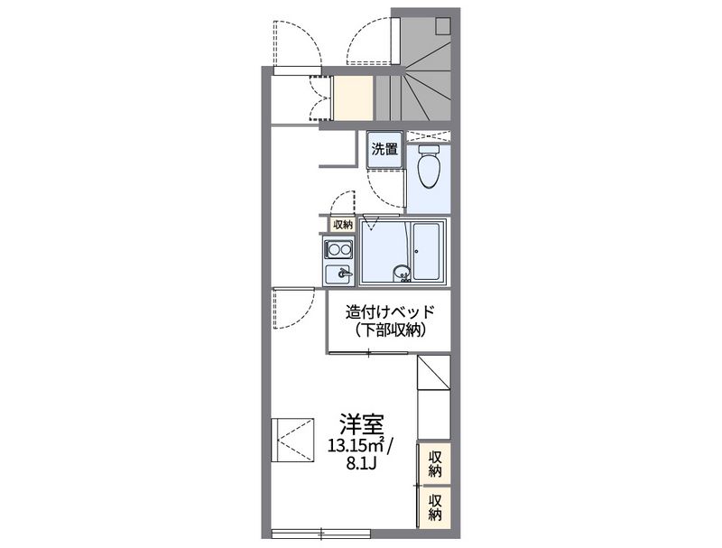 レオパレスメルベーユ 間取図
