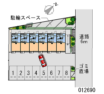 レオパレスサンハイム 月極駐車場
