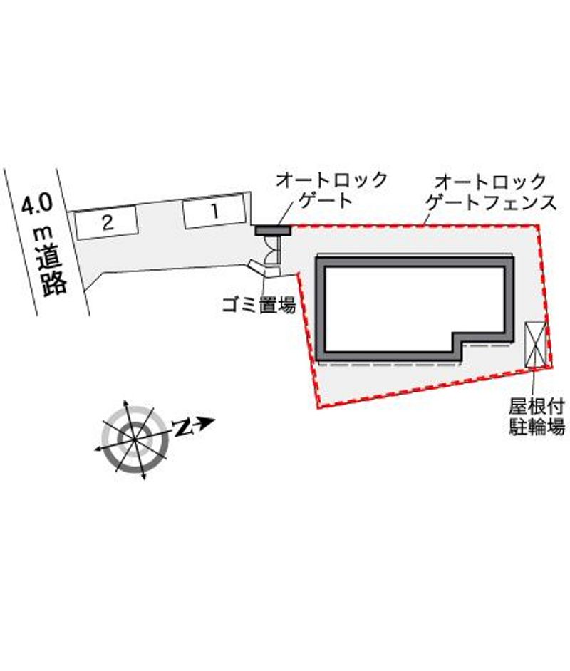 レオパレスサンヴィラージュ 駐車場