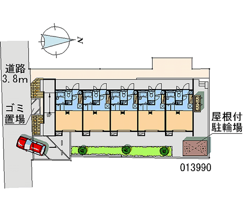 レオパレスのぞみ 月極駐車場