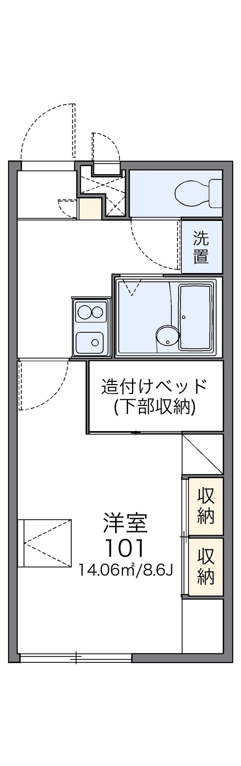 レオパレスグランドール 間取図